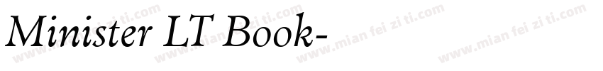 Minister LT Book字体转换